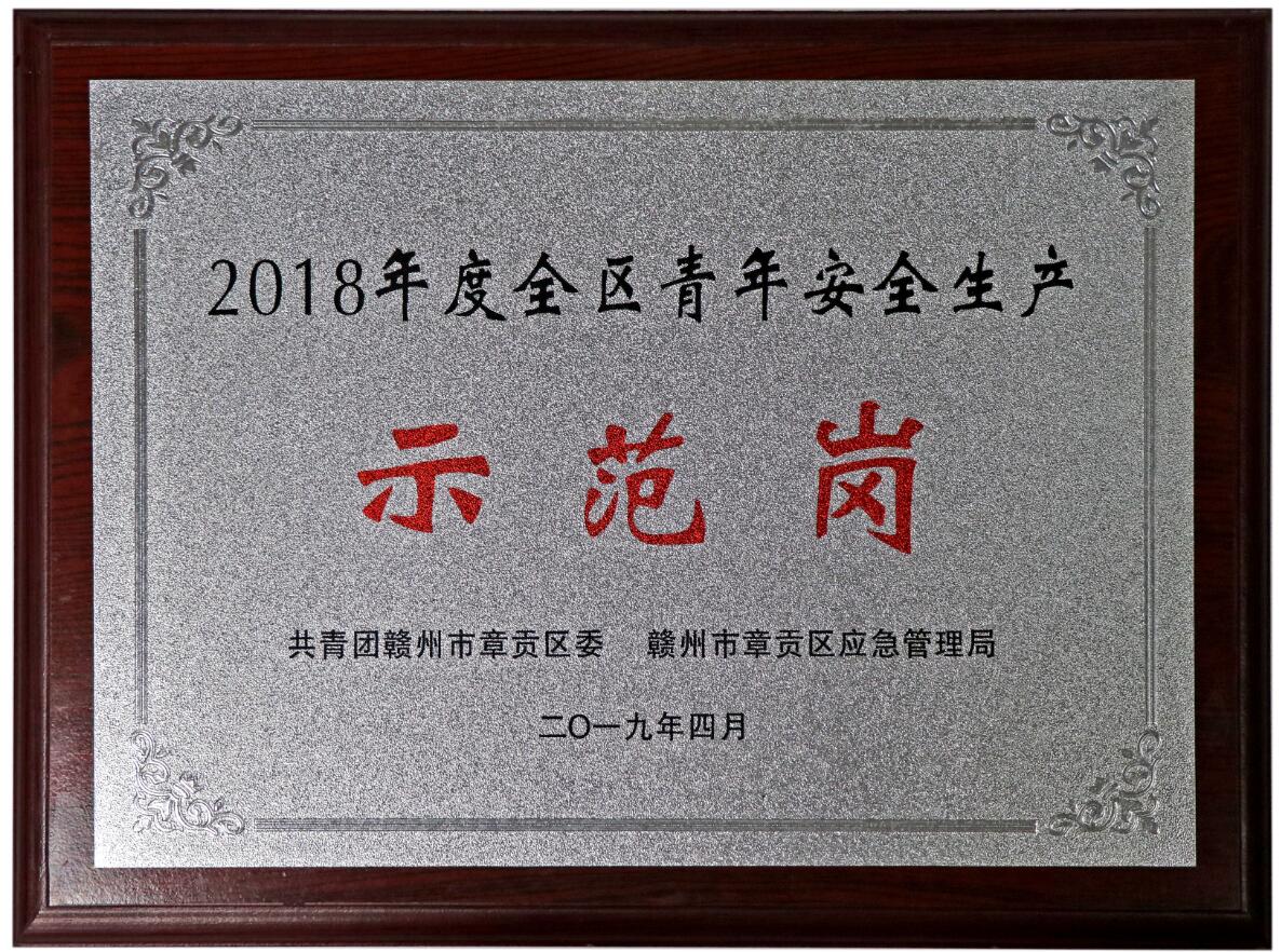2018年度全區青年安全生產示范崗